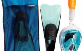 Комплект для плавання, сноркелінгу (маска та ласти) Subea Easybreath