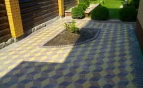 Укладання тротуарної плитки , установку бордюрів, ландшафтні роботи