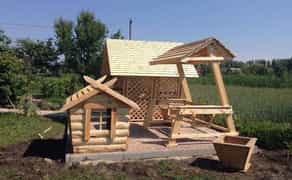 Виготовляєм дерев’яні гойдалки , качелі , брус , рейка , дошка, беседка