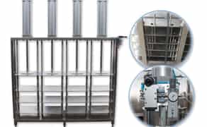 Пневматичний прес П1-В з харчової нержавіючої сталі AISI 304