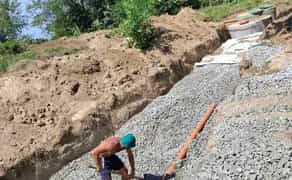 Септик із бетонних кілець. Каналізація.Вигрібна яма