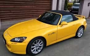 140 Honda S2000 жовтий кабріолет з водієм на зйомки весілля