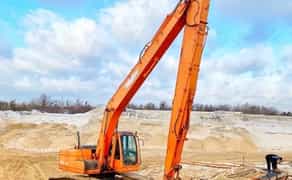 Повноповоротний гусеничний екскаватор - стріла 18 метрів