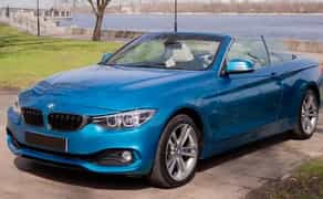 017 Кабріолет без водія BMW 430 серії блакитний