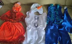 Костюми карнавальні: лисиця,гном, сніговик