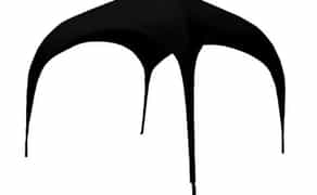 Чорний арочний намет 3 х 3 м