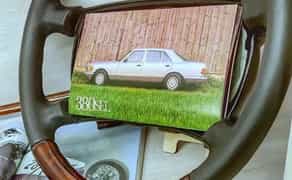 Інкрустація шпонованих вставок у кермо . Zebrano, Zingano