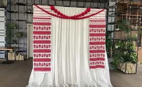 Фотозона український стиль весілля хрестини день народження