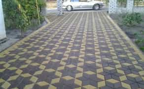 Професійне укладання тротуарної плитки та встановлення бордюрів