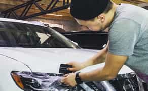 Поклейка антигравійної плівки на автопо