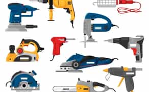 Болгарка, шуруповерт, шабельної пила, торцовка, лобзик