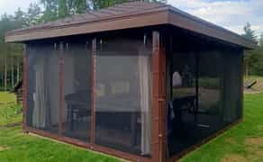 Якісне виготовлення та монтаж тентів і м'яких вікон на ваші тераси та альтанки.