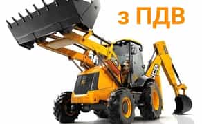 Екскаватор-навантажувач JCB 3CX та Камаза ПДВ