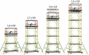 Вежі тури, вежа туру до 18 метрів