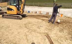 Ямобур JCB .Отвори під сваї та опори