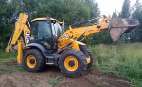 Услуги экскаватора. Экскаватор-погрузчик. Любые земляные работы
