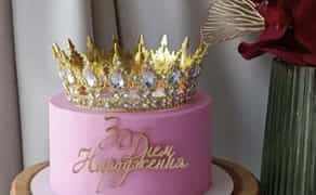 Корона на торт, корона 12см,