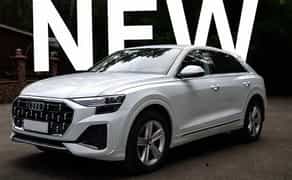 041 Позашляховик Audi Q8 біла без водія 