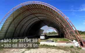 Ангар Склад Зерносховище 18х60(1080 м²) під ключ від 2000 грн. за м2
