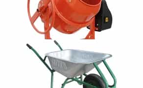 Бетонозмішувач , будівельна тачка