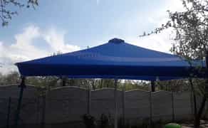 Тент на зонт торговый 4х4 барный тросовый уличный квадратный для кафе