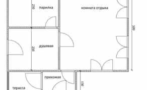 Дім 5 м х 7 м під базю