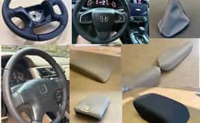 Перешив сидінь авто, перетяжка керма, ручки кпп, підлокітники