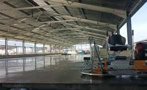 Промислова бетонна підлога, стяжка, топінгова підлога