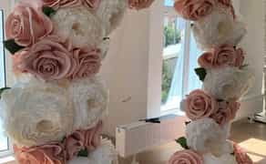 Декор для фотозони, прикрашання весілля, ростові фігури для декору, великі квіти з ізолону, фоамірану, паперу, органзи, дитяча фотозона, реквізит для фото, декор для бізнесу, оформлення вітрин та фасадів