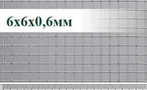 Сітка від гризунів 6х6 мм Сітка оцинкована Сітка 6х6х0,6мм