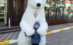 Великий мішка готовий для привітання