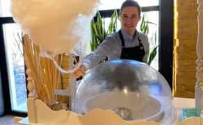 Візок із солодкою ватою на виїзд для свят та заходів