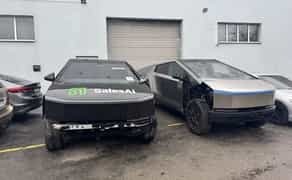 Tesla Cybertruck тесла кібертрак ремон відновлення після дтп