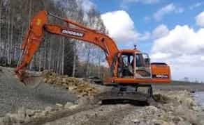 Екскаватор повно поворотнний колісний DOOSAN-180, ківш 1 куб (додатковий планувальний ківш)