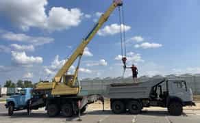 САМОСВАЛ 13,5т КРАН 10т