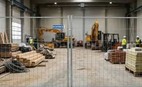 Мобільне огородження Тип F2. Швидкий монтаж на блоки без фундаменту.