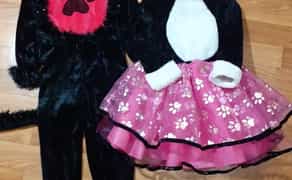 Костюм кота и кошки на 3-5-6лет и 11-12лет