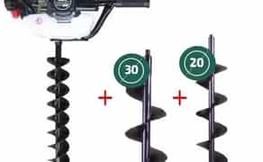 Сверление Ям Легко! Мотобур с Бурами Разного Диаметра