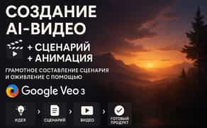Створення AI-відео + сценарій + анімація Google Veo3 Під ключ