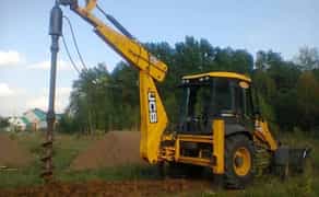 Ямобур на базі екскаватора для будівництва та огорож