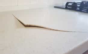 Реставрація стільниці зі штучного каменю, заміна стільниці