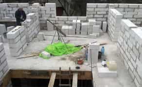 Кладка пеноблока, газоблока