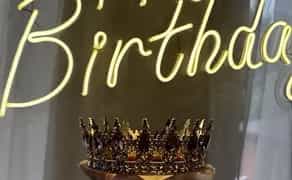 Надпис Happy Birthday з підсвідкою декор на день народження