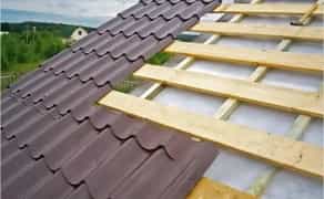 Монтаж покрівлі з металочерепиці