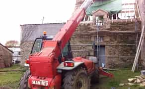 Manitou фронтального навантажувача перевал відвал вантажів