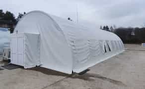 Тентовий арочний намет 16*8*4 метри, ангар, теплиця, склад