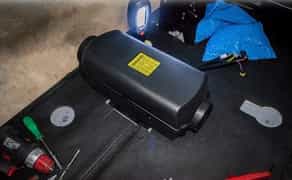 Установка автономного обігрівача