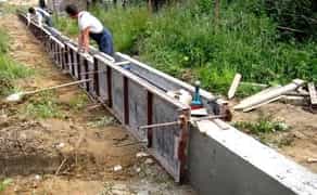 Опалубки під забор і фундамент