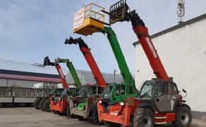 Телескопический погрузчик Manitou, JCB