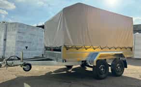 Причіп легковий двохосний Універсал 3000х1500 з високим тентом 2200см